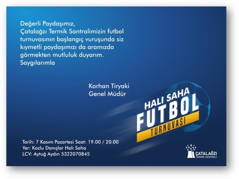 ÇATES FUTBOL TURNUVASI  BAŞLADI