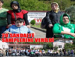 20 TEKERLEKLİ SANDALYE SAHİPLERİNE TESLİM EDİLDİ