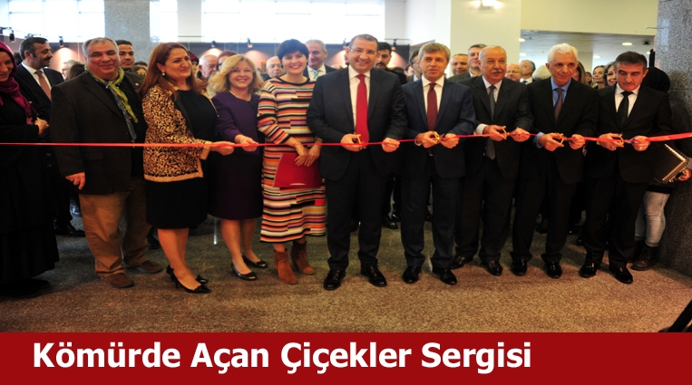 Kömürde Açan Çiçekler Sergisi Açıldı