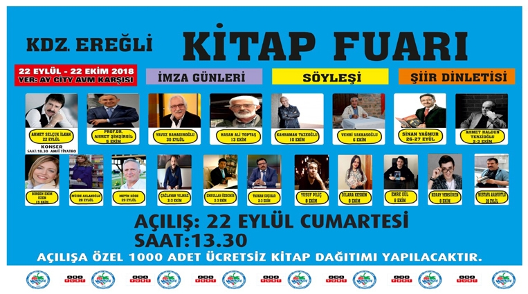 KDZ. EREĞLİ BELEDİYESİNİN DÜZENLEDİĞİ KİTAP FUARI BAŞLIYOR