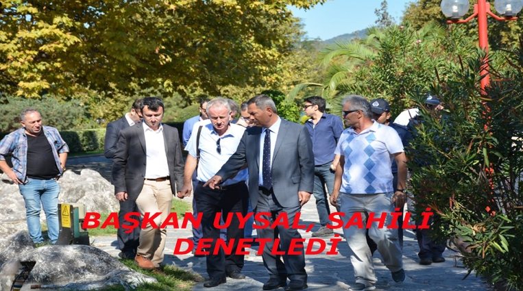 BAŞKAN UYSAL, SAHİLİ DENETLEDİ