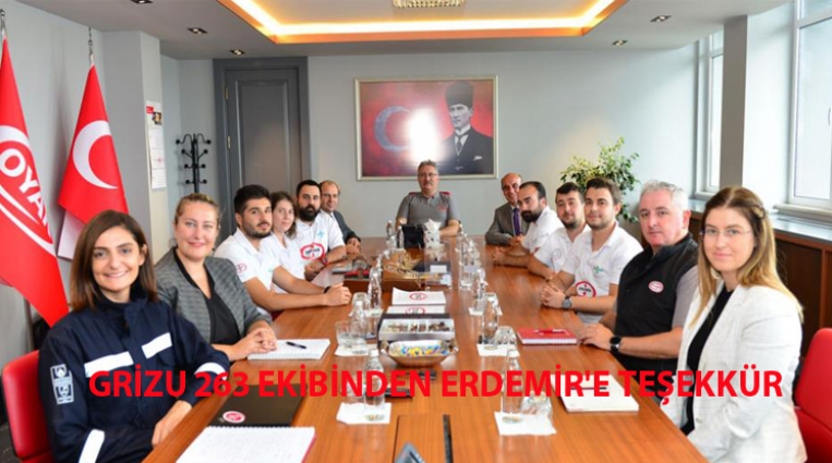 GRİZU 263 EKİBİNDEN ERDEMİR'E TEŞEKKÜR