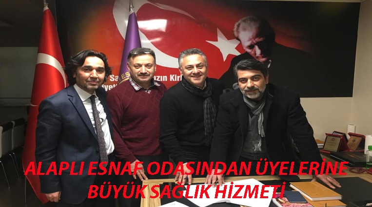 ALAPLI ESNAF ODASINDAN ÜYELERİNE BÜYÜK SAĞLIK HİZMETİ