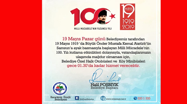 PAZAR GÜNÜ GECE 01.30’A KADAR OTOBÜSLER ÇALIŞACAK