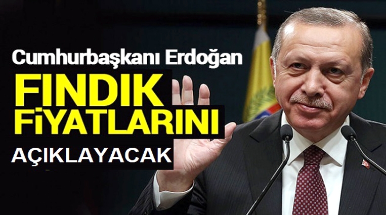 ''FINDIK FİYATINI CUMHURBAŞKANI AÇIKLAYACAK''