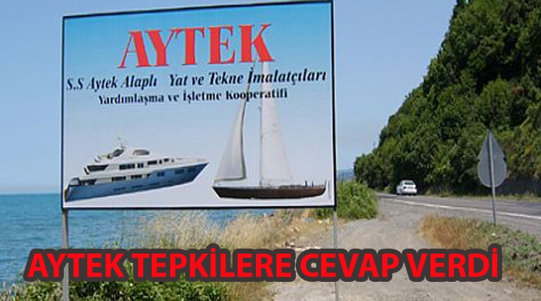 AYTEK TEPKİLERE CEVAP VERDİ..