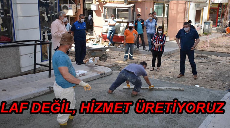 BAŞKAN TEKİN; ‘LAF DEĞİL, HİZMET ÜRETİYORUZ’