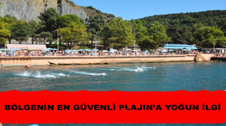 BÖLGENİN EN GÜVENLİ PLAJI’NA YOĞUN İLGİ