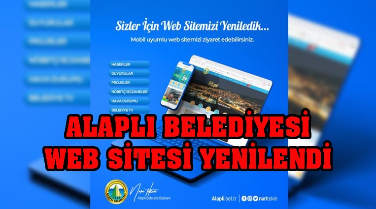 ALAPLI BELEDİYESİ WEB SİTESİ YENİLENDİ