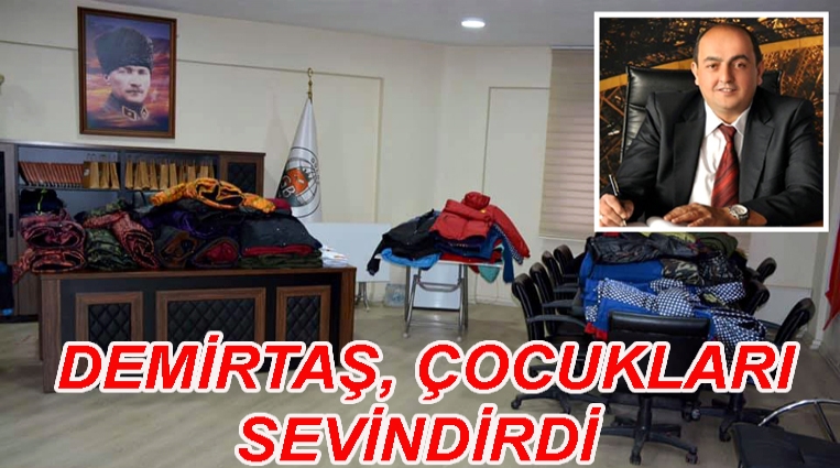 DEMİRTAŞ, ÇOCUKLARI SEVİNDİRDİ