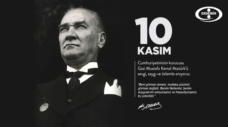 ERDEMİR, ATATÜRK'ü ANDI