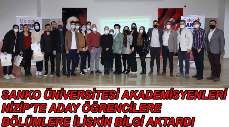 NİZİP’TE ADAY ÖĞRENCİLERE BÖLÜMLERE İLİŞKİN BİLGİ AKTARDI