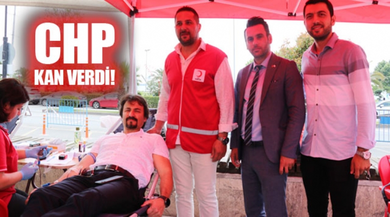 CHP,  KIZILAY İŞBİRLİĞİ İLE KAN VERDİ