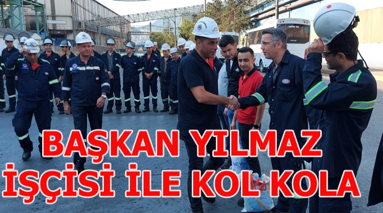 SALİH CEM ORAL VE YAKUP YILMAZ, FABRİKA İŞÇİSİYLE BULUŞTU