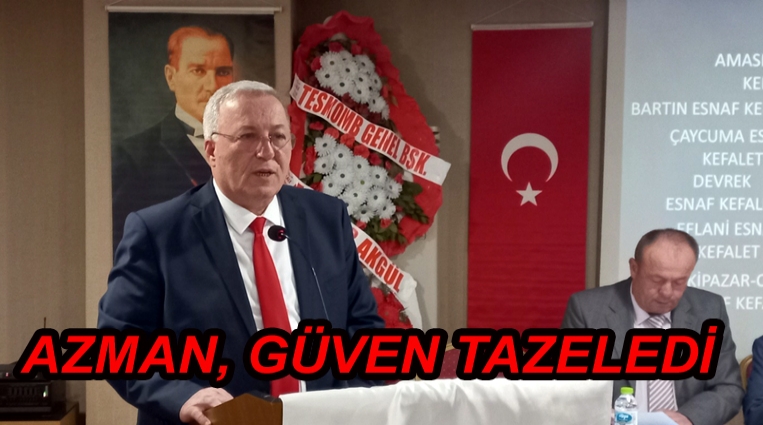 AZMAN, YENİDEN SEÇİLEREK GÜVEN TAZELEDİ