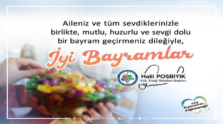 BAŞKAN POSBIYIK, RAMAZAN BAYRAMINI KUTLADI