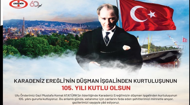 ERDEMİR, KDZ. EREĞLİ'NİN KURULUŞUNU KUTLADI