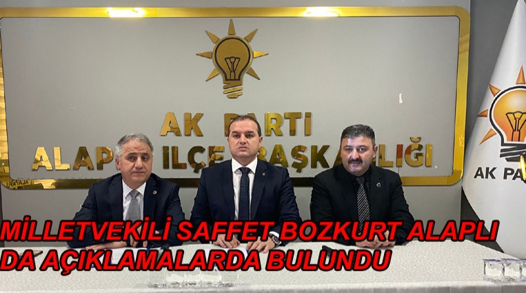 BOZKURT, “ADIMIZ, KÖPRÜLÜ SAFFET VEKİLE, PAŞAYA ÇIKACAK” DEDİ.