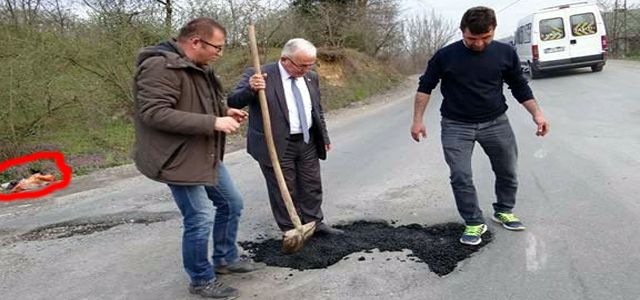 HAYIR’LI PROTESTO YAPARKEN,  ÇEVREYİ KİRLETTİLER