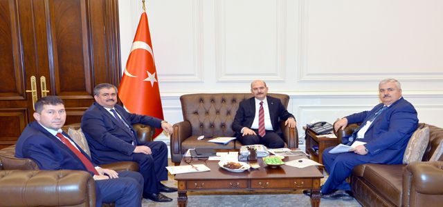 ÇATUROĞLU VE ÜNAL, İÇİŞLERİ BAKANI SÜLEYMAN SOYLU’YU ZİYARET ETTİ