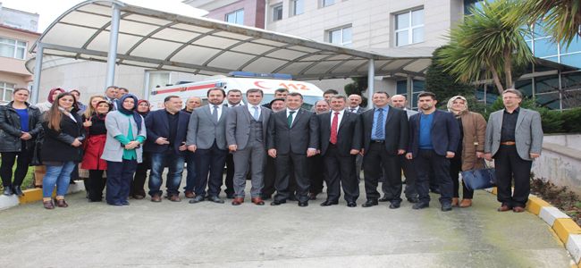 AKÇAKOCA BELEDİYESİNE AMBULANS BAĞIŞLANDI