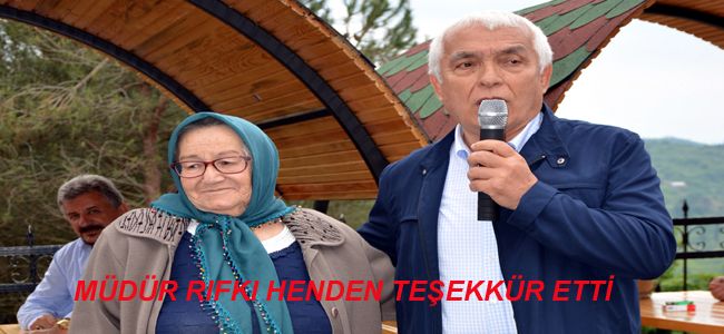 MÜDÜR RIFKI HENDEN, TEŞEKKÜR ETTİ